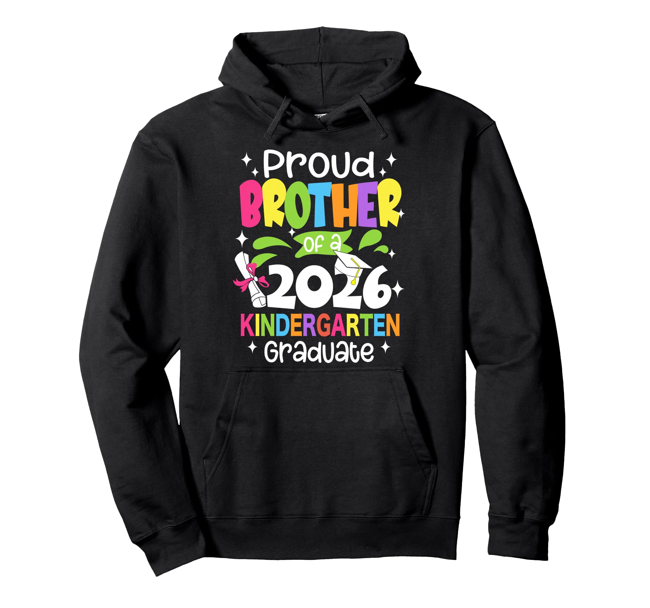 Proud Brother Kindergarten Graduate Class Hoodie - Unique Graphic Unisex - T-Shirt, Sweatshirt, Hoodie