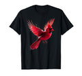 Red Cardinal Bird Lovers T-Shirt - Minimalist Print for Adults - T-Shirt, Sweatshirt, Hoodie