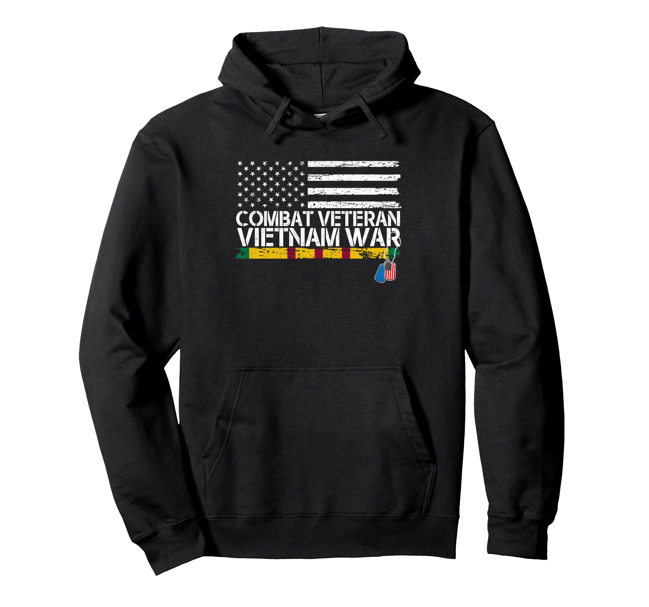 Combat Veteran Tees Vietnam War Veteran Hoodie - Graphic Print for Adults - T-Shirt, Sweatshirt, Hoodie