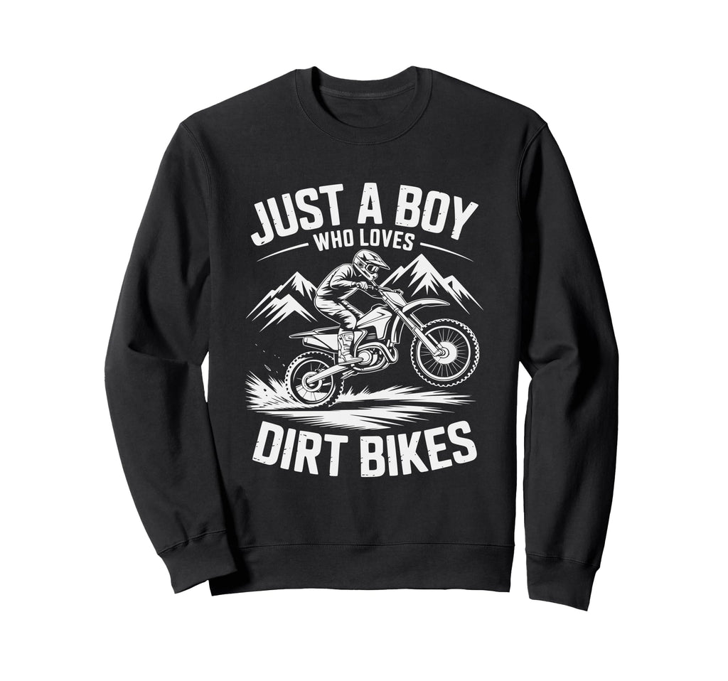Biker Motorbiker Motorcyclist Dirt Sweatshirt - Unique Graphic for Adults - T-Shirt, Sweatshirt, Hoodie