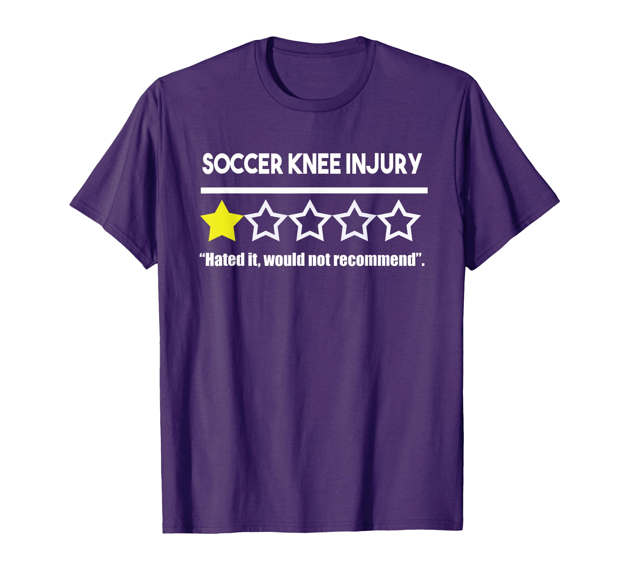 Knee Injury Soccer Player Ligament T-Shirt - Fun Novelty Design for Adults - T-Shirt, Sweatshirt, Hoodie