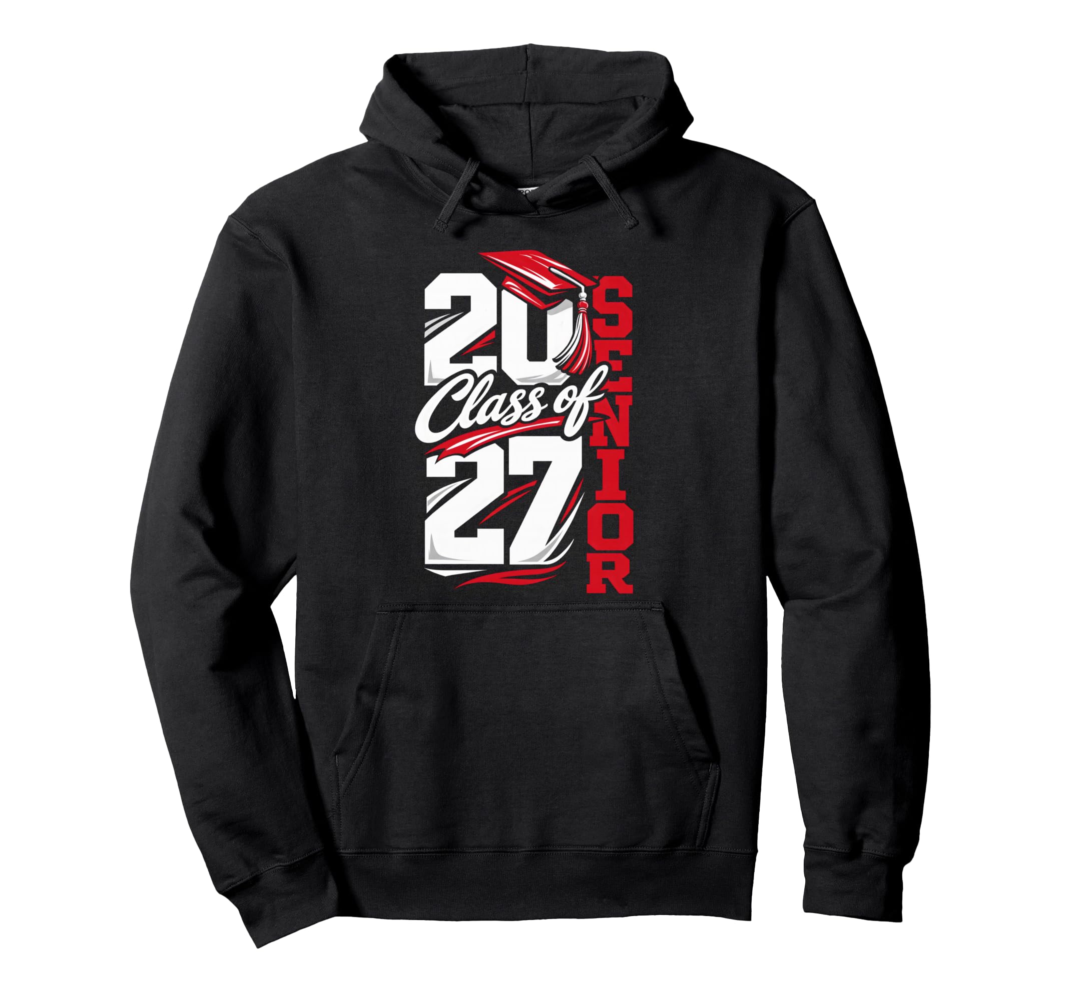Class 2027 Senior Graduation School Hoodie - Trendy Graphic Men Women - T-Shirt, Sweatshirt, Hoodie