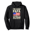 Im Dad Papa And Veteran Grandpa Hoodie - Fun Novelty Design Men Women - T-Shirt, Sweatshirt, Hoodie