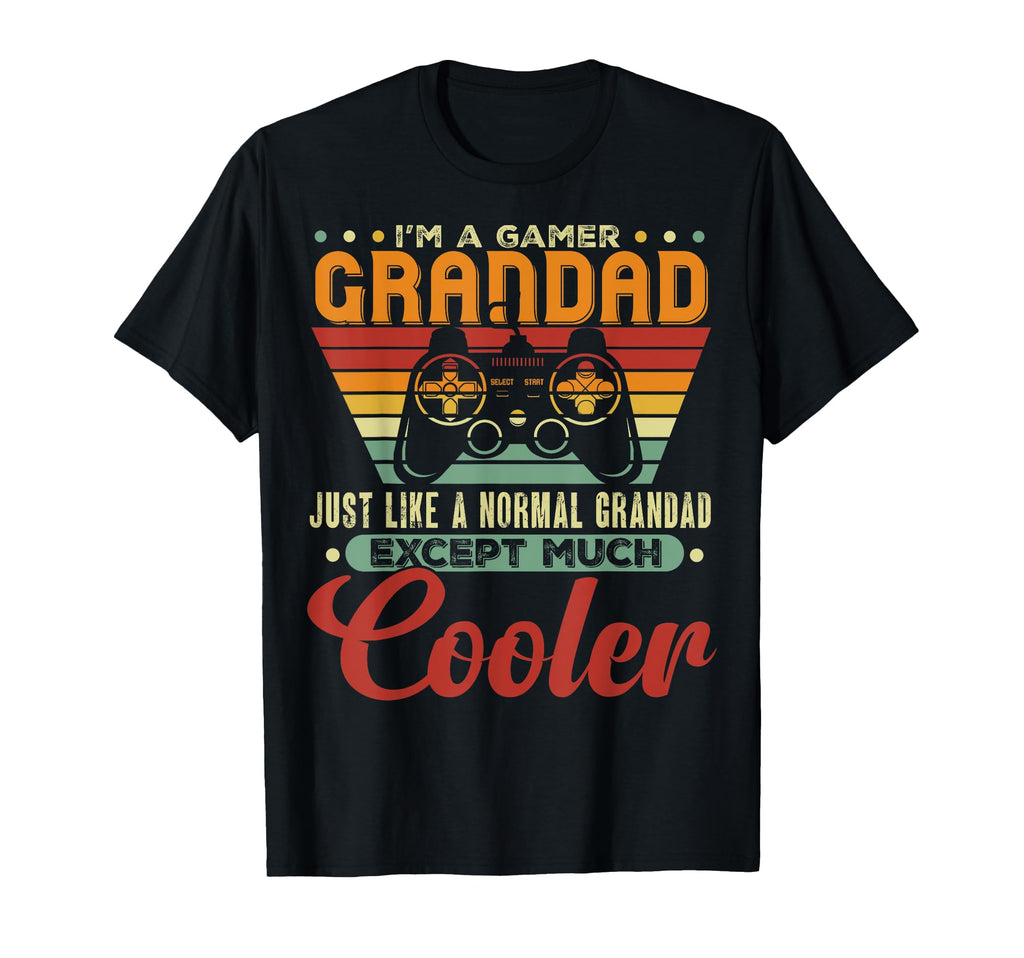 Gamer Grandad Like Normal Dad Gamer T-Shirt - Aesthetic Graphic Unisex - T-Shirt, Sweatshirt, Hoodie