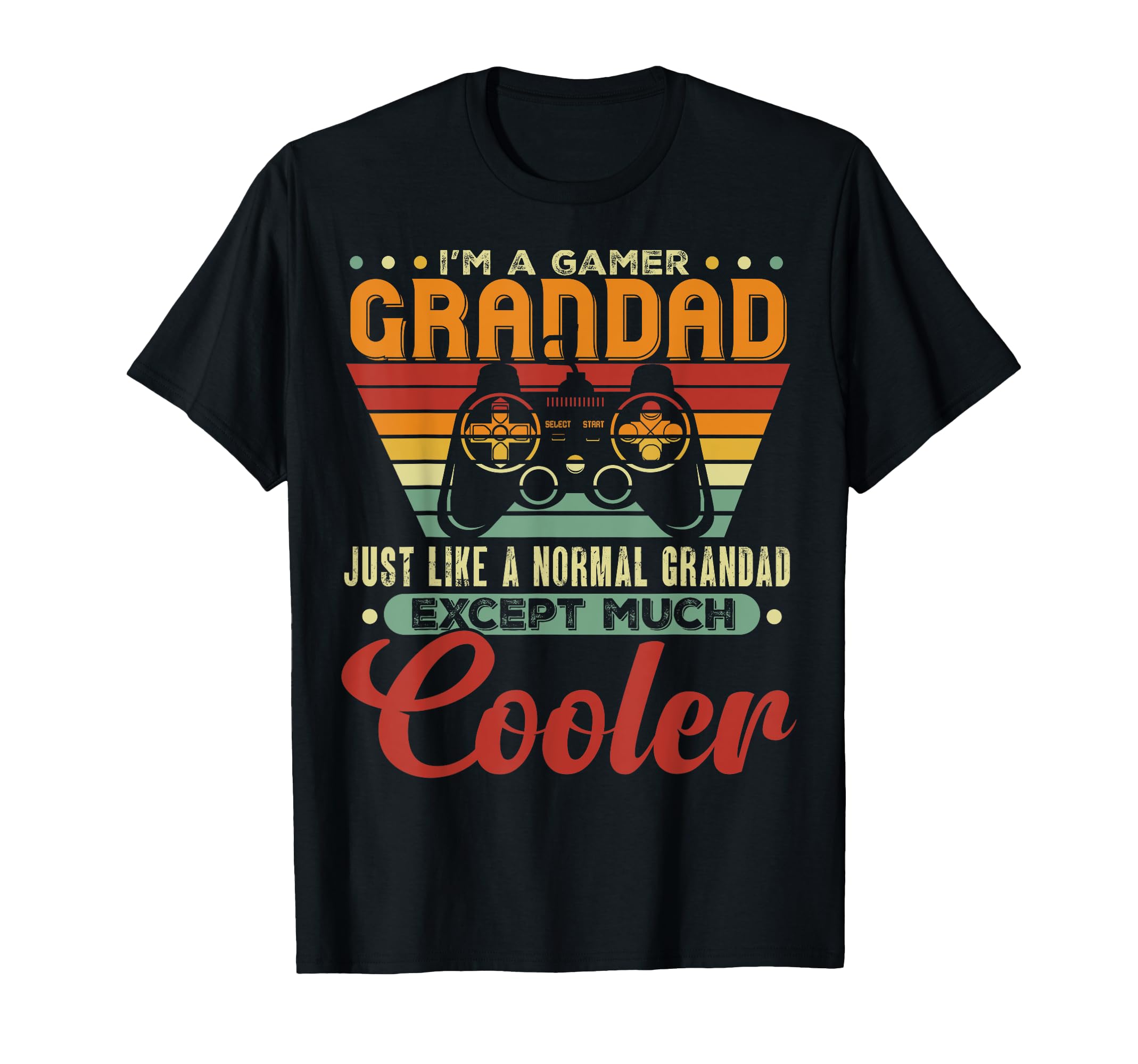 Gamer Grandad Like Normal Dad Gamer T-Shirt - Aesthetic Graphic Unisex - T-Shirt, Sweatshirt, Hoodie