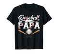 Distressed Baseball Papa Family T-Shirt - Custom Art Print for Adults - T-Shirt, Sweatshirt, Hoodie