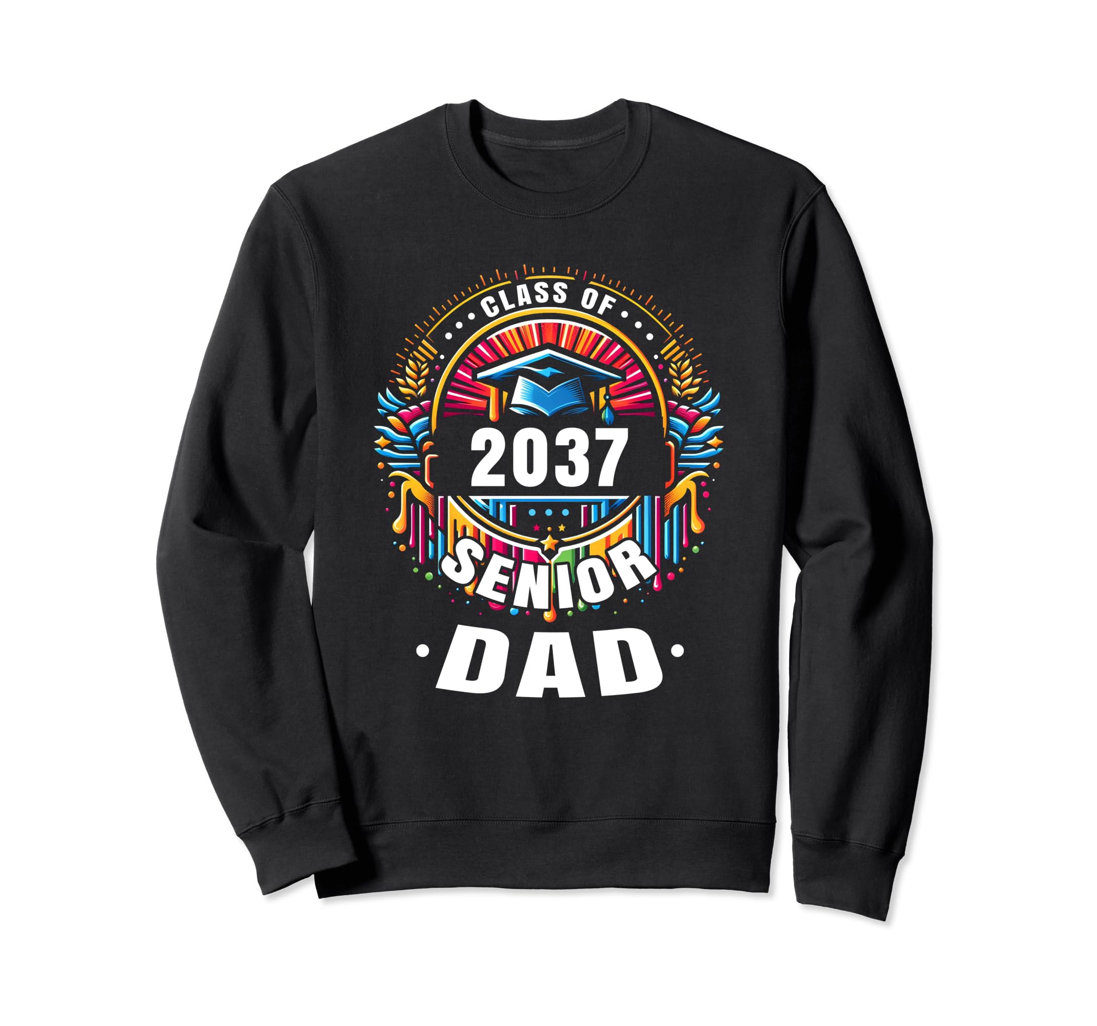 Proud Dad Class 2037 Graduate Sweatshirt - Aesthetic Graphic for Adults - T-Shirt, Sweatshirt, Hoodie