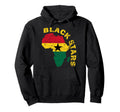 Blackstars Ghana African Soccer Hoodie - Custom Art Print Men Women - T-Shirt, Sweatshirt, Hoodie