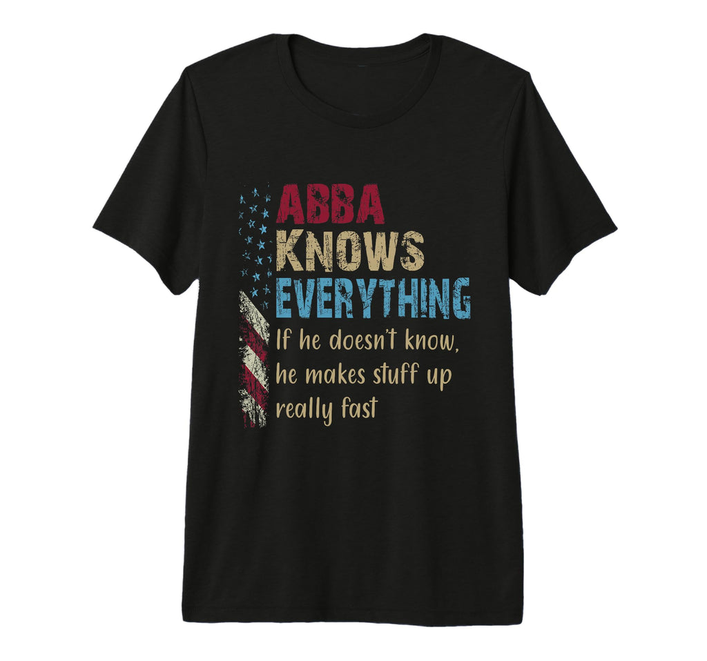 Mens Funny Abba Know Everything Grandpa T-Shirt - Trendy Graphic Men Women - T-Shirt, Sweatshirt, Hoodie