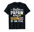 Baller Papaw Funny Baseball Softball Papaw T-Shirt - Unique Graphic Unisex - T-Shirt, Sweatshirt, Hoodie