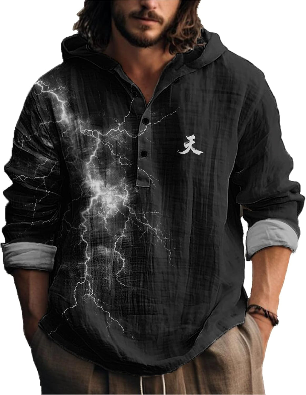Novelty Hippie Light Weight for Men Hooded Casual - Adult & Kids T-Shirts, Sweatshirts & Hoodies apparel design preview 1