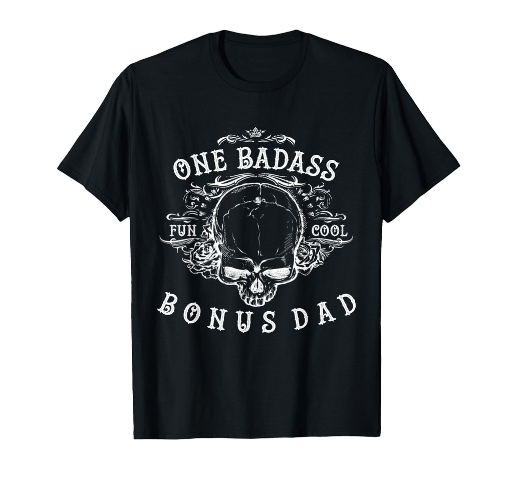 Funny Step Dad Gifts One Badass T-Shirt - Custom Art Print for Adults - T-Shirt, Sweatshirt, Hoodie