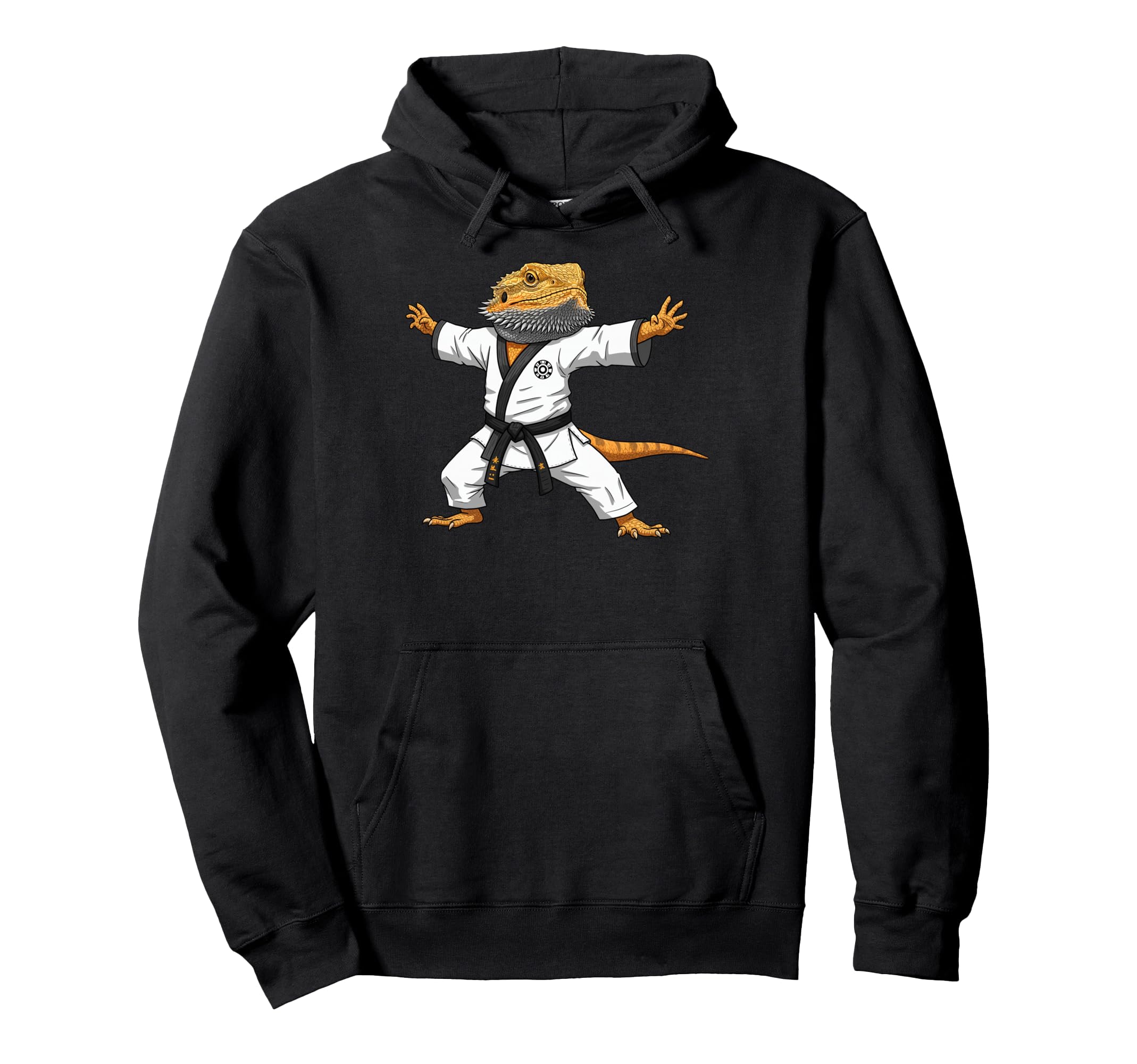 Funny Bearded Dragons Doing Karate Samurai Hoodie - Unique Graphic Unisex - T-Shirt, Sweatshirt, Hoodie