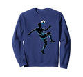 Soccer Player Juggling Ball Silhouette Sweatshirt - Unique Graphic Unisex - T-Shirt, Sweatshirt, Hoodie