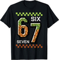6 7 Six Seven Pixel Gaming Funny Meme 67 Boys Kids - Adult & Kids T-Shirts, Sweatshirts & Hoodies apparel design preview 1