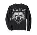 Papa Bear Best Fathers Day Funny Bear Sweatshirt - Minimalist Print Unisex - T-Shirt, Sweatshirt, Hoodie