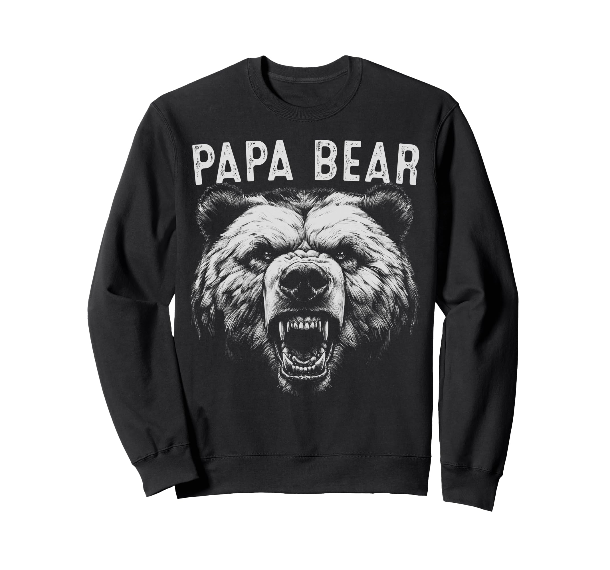 Papa Bear Best Fathers Day Funny Bear Sweatshirt - Minimalist Print Unisex - T-Shirt, Sweatshirt, Hoodie