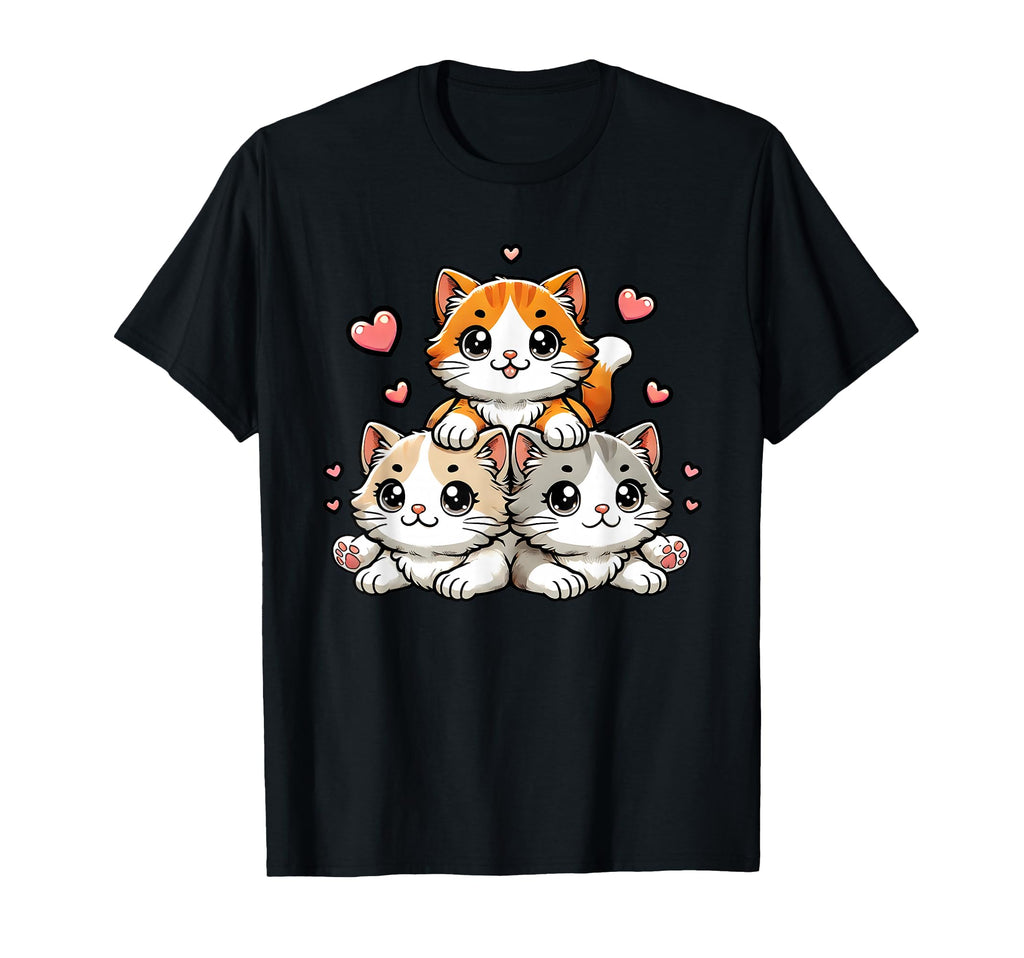 Kawaii Cats Neko Funny Kitten Cat Lover T-Shirt - Streetwear Style Unisex - T-Shirt, Sweatshirt, Hoodie