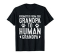 Funny New Grandpa Promoted From Dog T-Shirt - Minimalist Print Men Women - T-Shirt, Sweatshirt, Hoodie