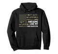 Awesome Like My Twin Daughters Fathers Hoodie - Trendy Graphic for Adults - T-Shirt, Sweatshirt, Hoodie