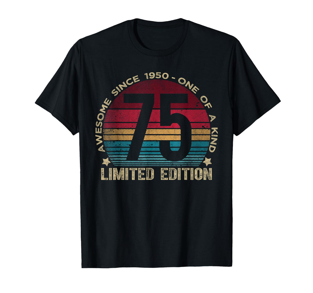 75 Year Old Gifts 1950 75Th Birthday T-Shirt - Unique Graphic Unisex - T-Shirt, Sweatshirt, Hoodie