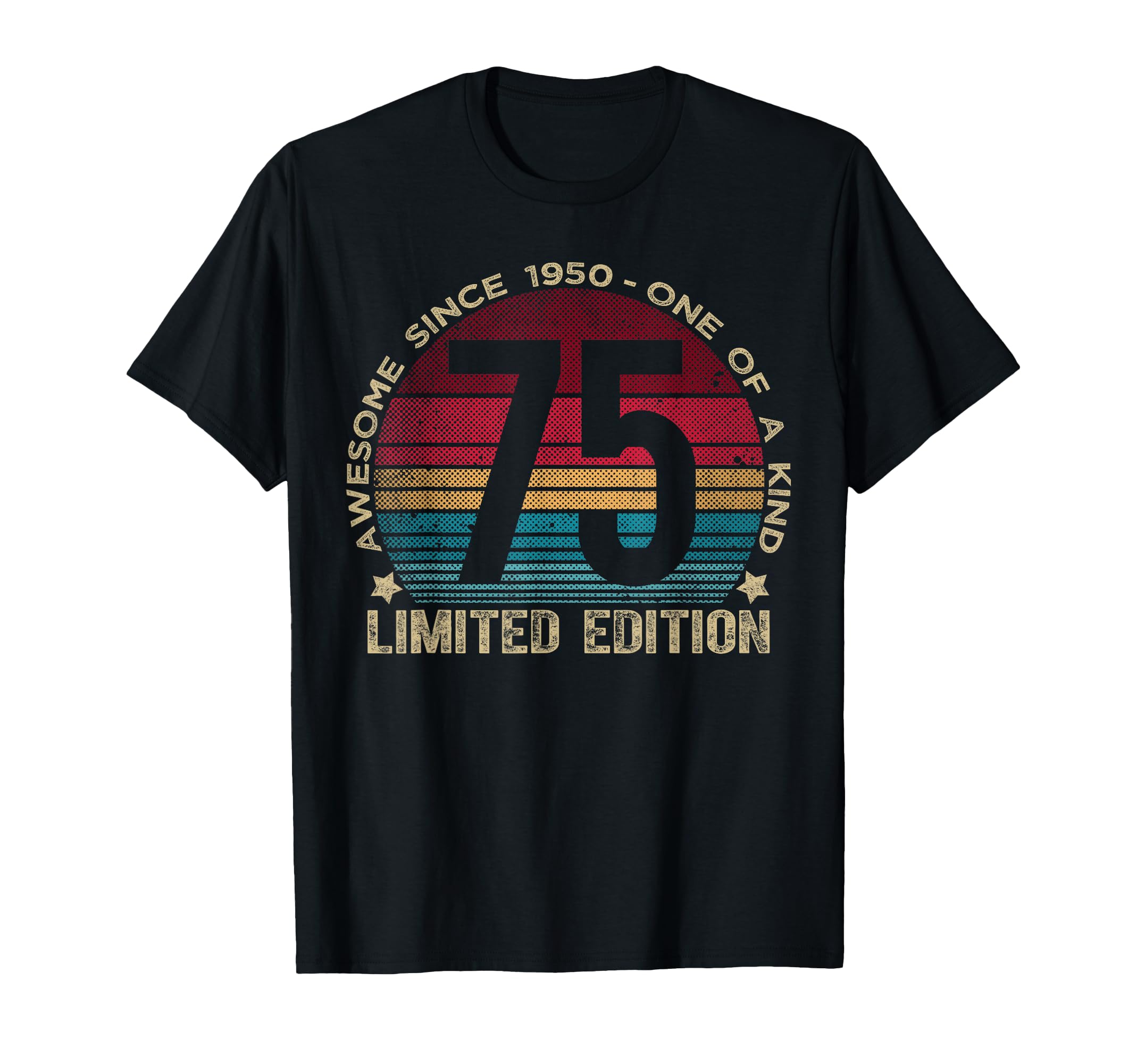 75 Year Old Gifts 1950 75Th Birthday T-Shirt - Unique Graphic Unisex - T-Shirt, Sweatshirt, Hoodie