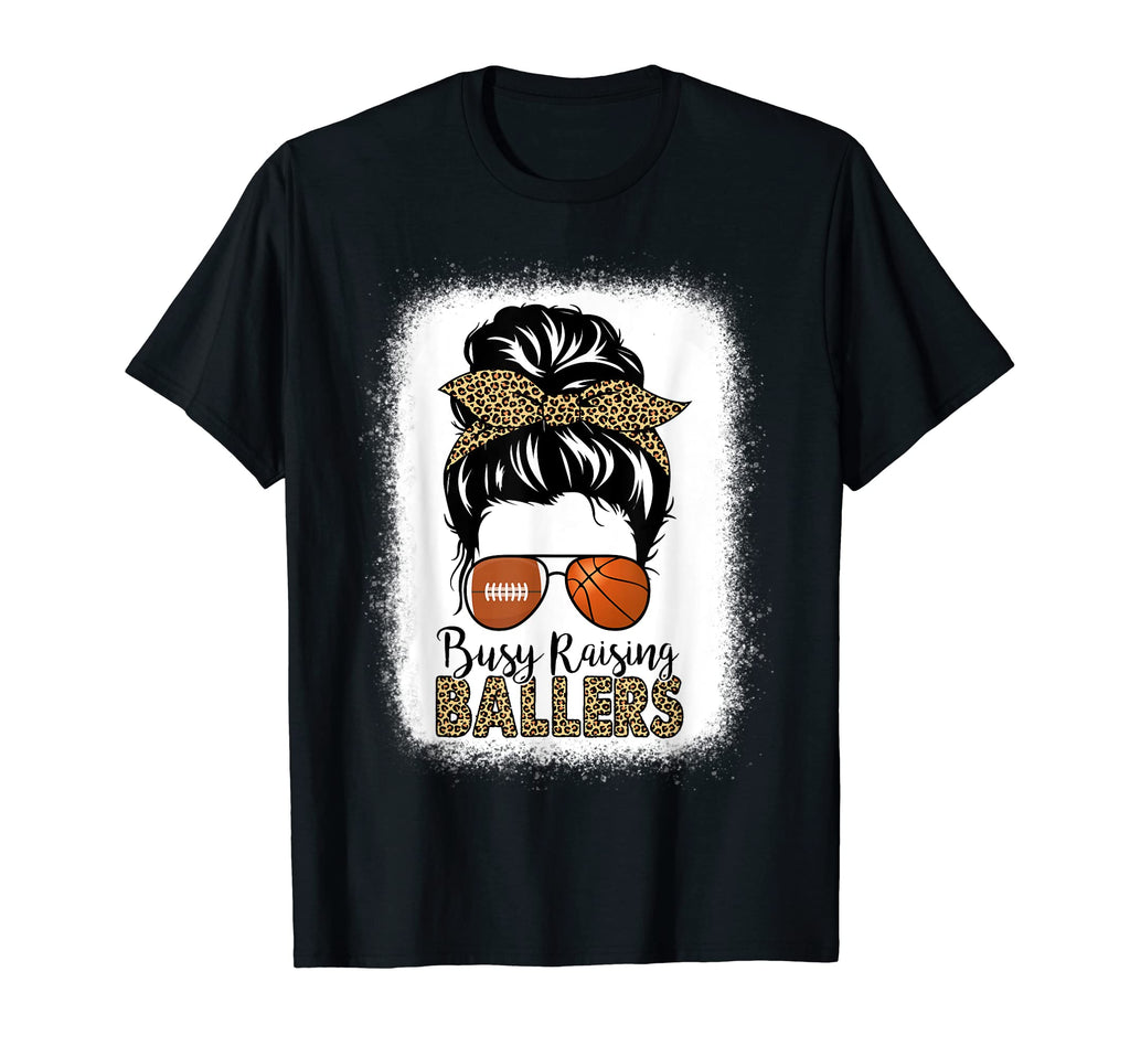 Football And Basketball Mom T-Shirt - Casual Everyday Wear for Adults - T-Shirt, Sweatshirt, Hoodie
