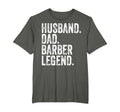 Husband Dad Barber Legend Funny Fathers T-Shirt - Novelty Apparel Unisex - T-Shirt, Sweatshirt, Hoodie