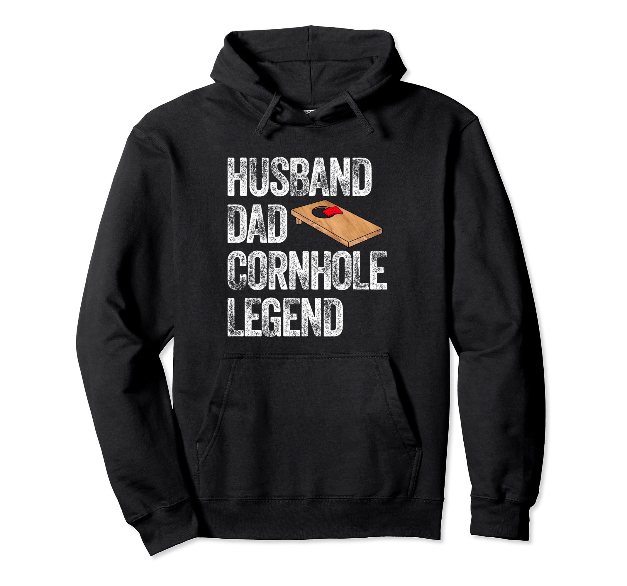 Dad Husband Cornhole Legend Daddy Corn Hoodie - Unique Graphic for Adults - T-Shirt, Sweatshirt, Hoodie