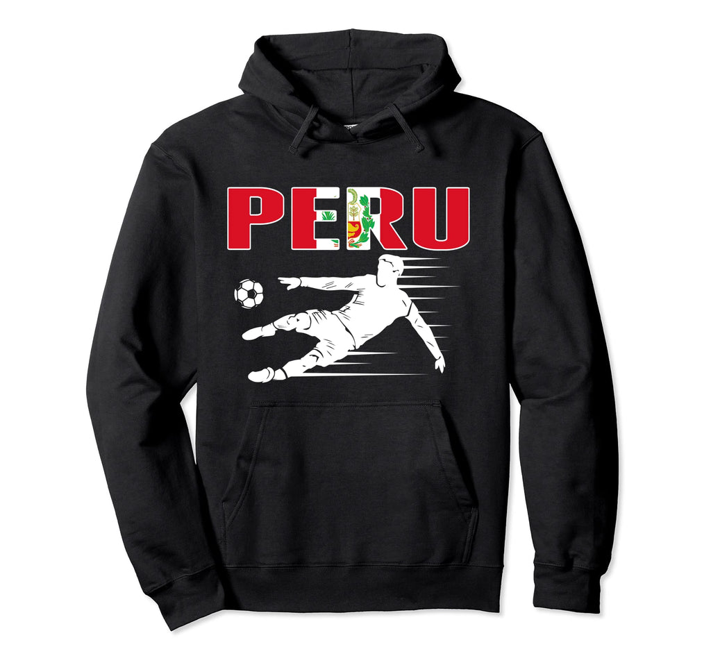 Peru Soccer Fans Jersey Proud Hoodie - Fun Novelty Design Men Women - T-Shirt, Sweatshirt, Hoodie