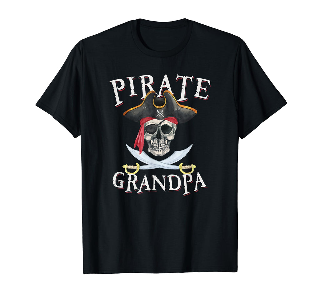 Pirate Grandpa Halloween Skull T-Shirt - Fun Novelty Design for Adults - T-Shirt, Sweatshirt, Hoodie
