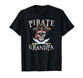 Pirate Grandpa Halloween Skull T-Shirt - Fun Novelty Design for Adults - T-Shirt, Sweatshirt, Hoodie