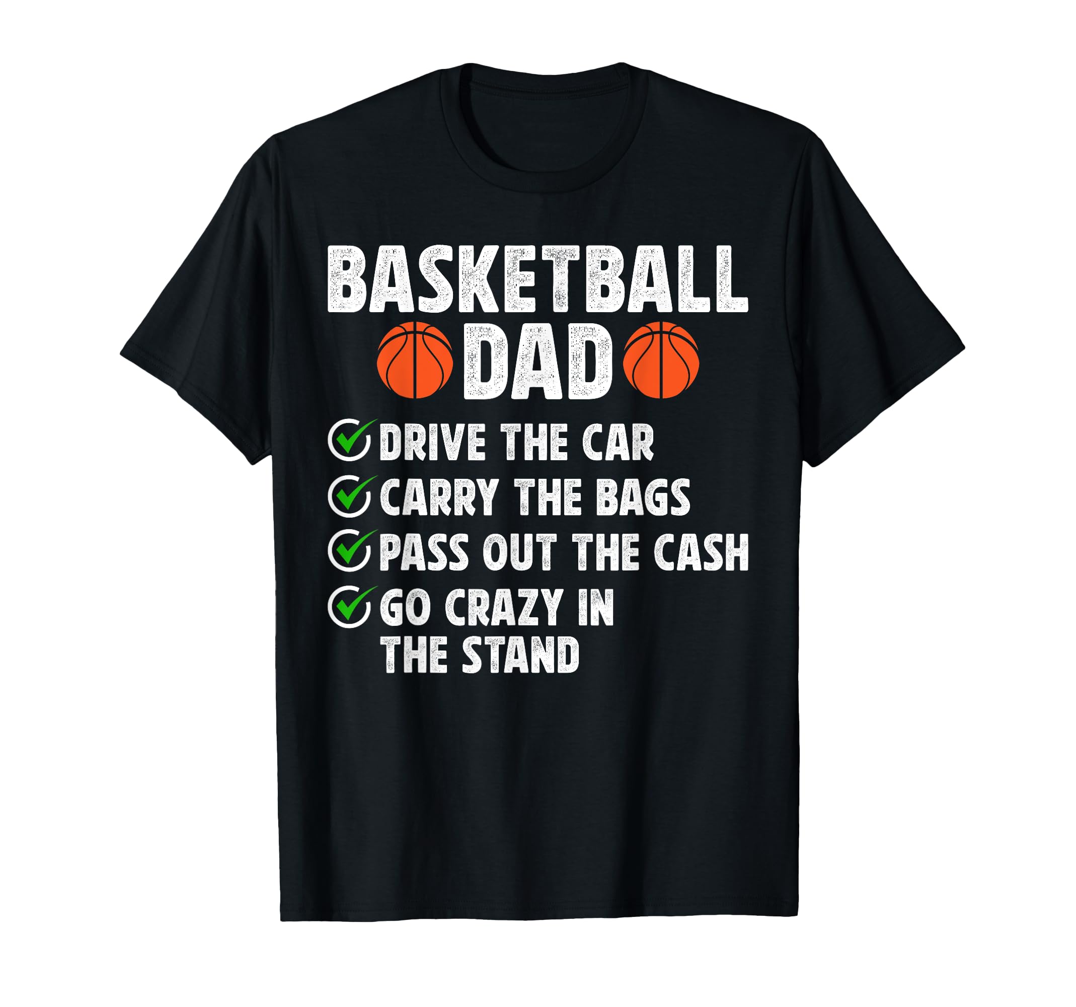 Basketball Dad Funny Dad Basketball T-Shirt - Minimalist Print Men Women - T-Shirt, Sweatshirt, Hoodie