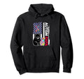 Distressed Usa Flag Autism Papa Hoodie - Casual Everyday Wear Men Women - T-Shirt, Sweatshirt, Hoodie