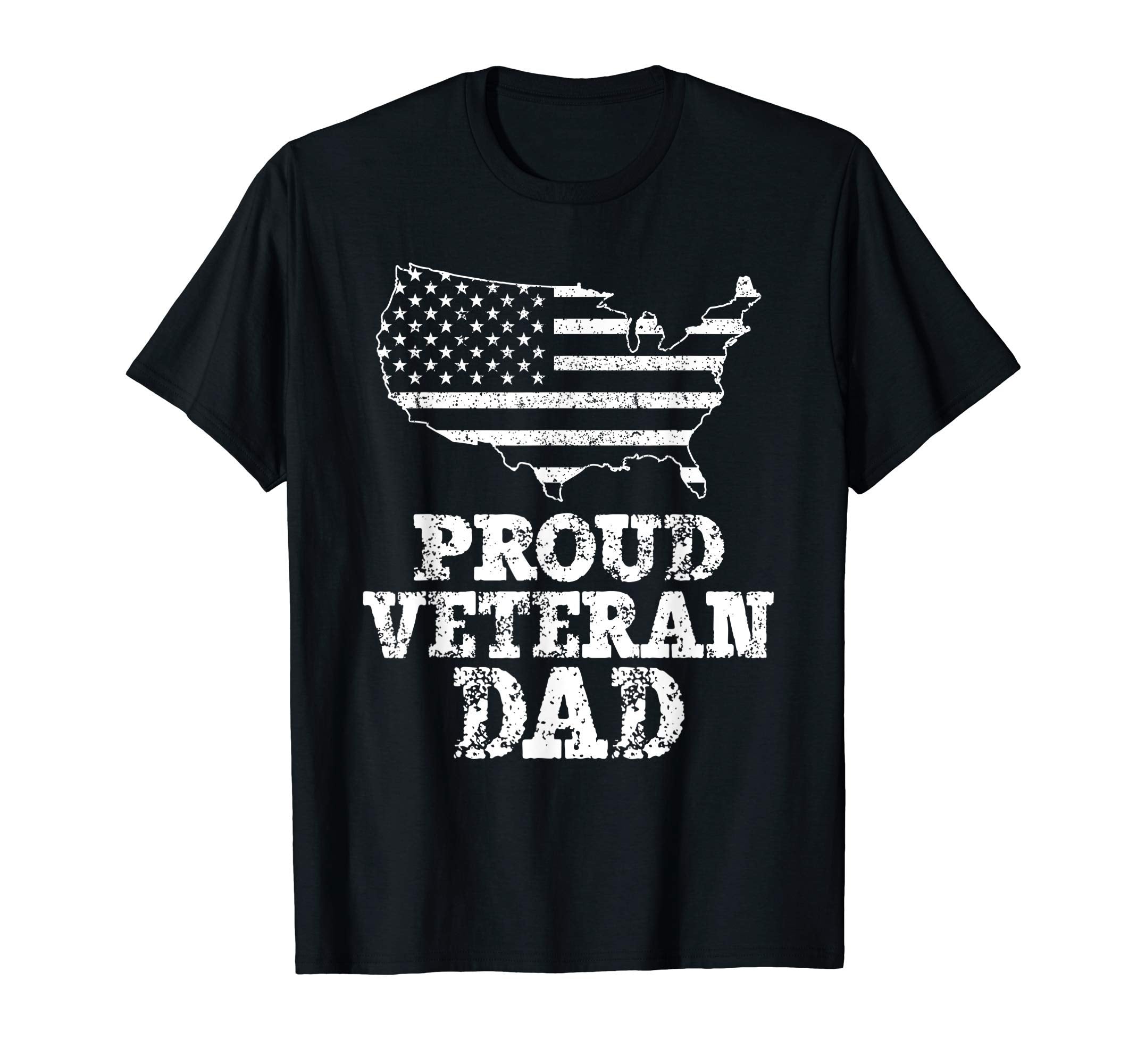 Proud Veteran Dad American Flag T-Shirt - Custom Art Print Unisex - T-Shirt, Sweatshirt, Hoodie