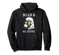 Bald Majestic Bald Guy Dad Funny Hoodie - Fun Novelty Design Men Women - T-Shirt, Sweatshirt, Hoodie