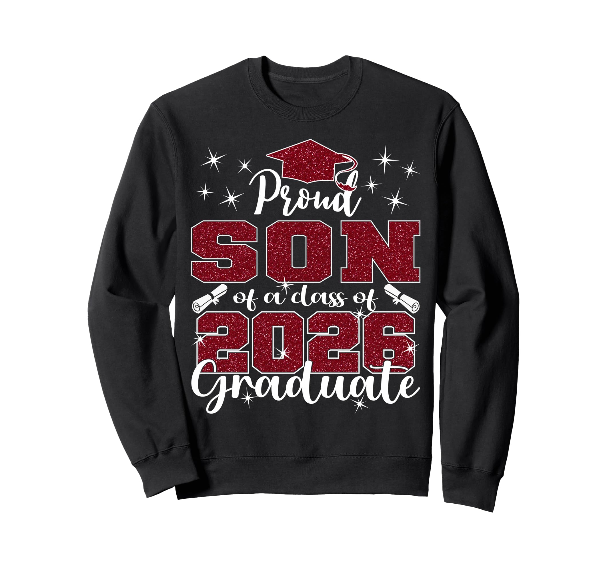Super Proud Son 2026 Graduate Sweatshirt - Aesthetic Graphic for Adults - T-Shirt, Sweatshirt, Hoodie