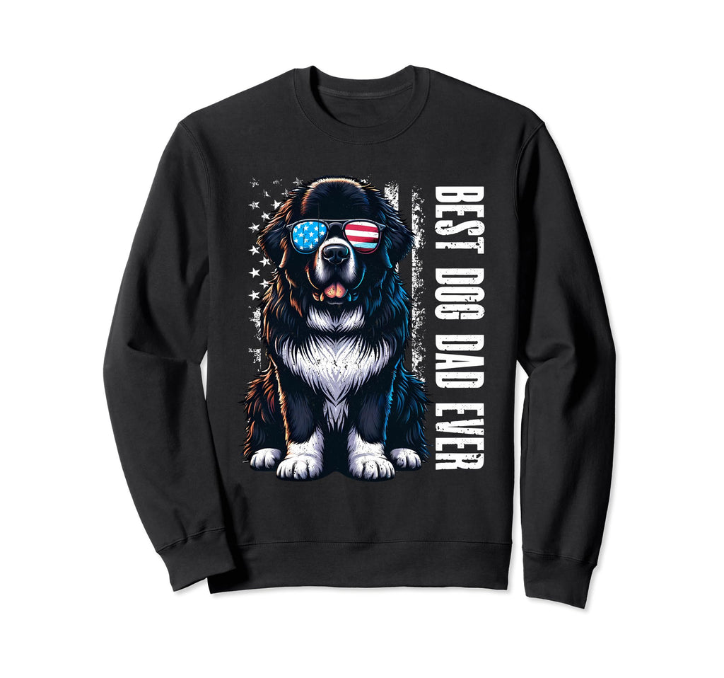 Best Dog Dad Ever Newfoundland Sweatshirt - Streetwear Style for Adults - T-Shirt, Sweatshirt, Hoodie
