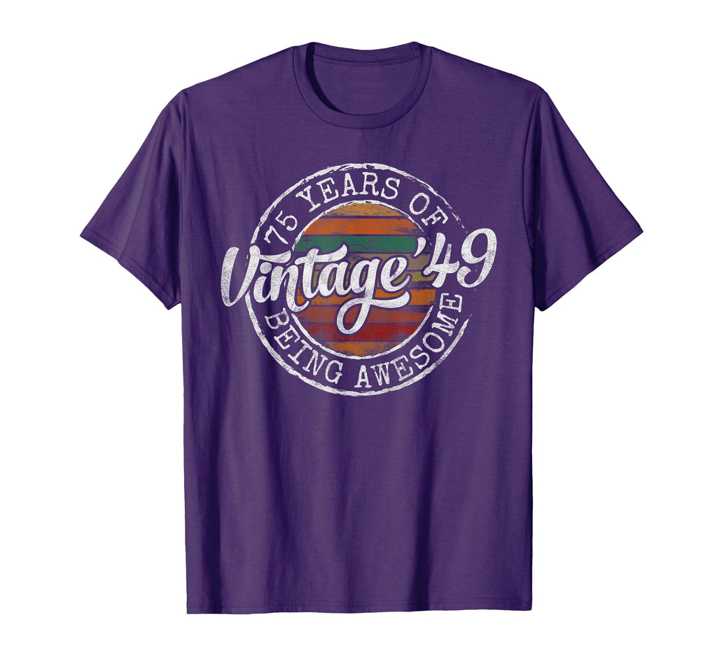 1949 Bday Stamp 75Th Birthday Gifts T-Shirt - Custom Art Print for Adults - T-Shirt, Sweatshirt, Hoodie