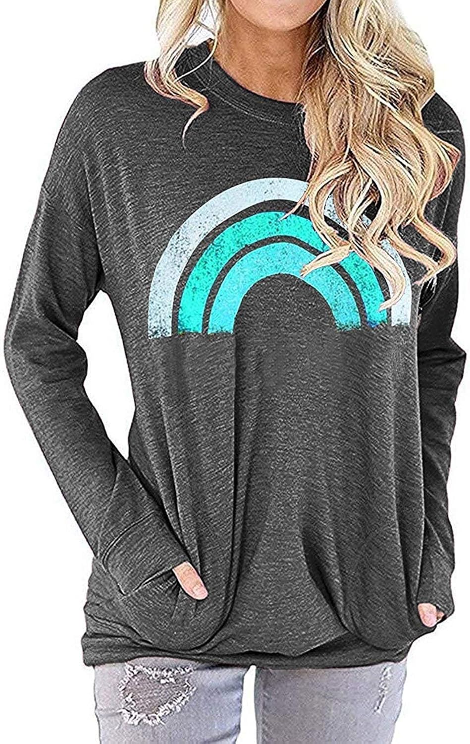 Womens Casual Tunic Tops Crew Neck Blouses - Adult & Kids T-Shirts, Sweatshirts & Hoodies apparel design preview 1