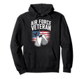 Air Force Veteran Us American Flag Hoodie - Fun Novelty Design Men Women - T-Shirt, Sweatshirt, Hoodie