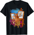 Cat Painting Lion Artistic Animals Lover Graphic - Adult & Kids T-Shirts, Sweatshirts & Hoodies apparel design preview 1