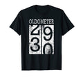 Oldometer Funny 30Th Birthday Distressed T-Shirt - Minimalist Print Unisex - T-Shirt, Sweatshirt, Hoodie