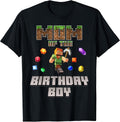 Mom of The Birthday Boy Video Gamer Pixel Number - Adult & Kids T-Shirts, Sweatshirts & Hoodies apparel design preview 1