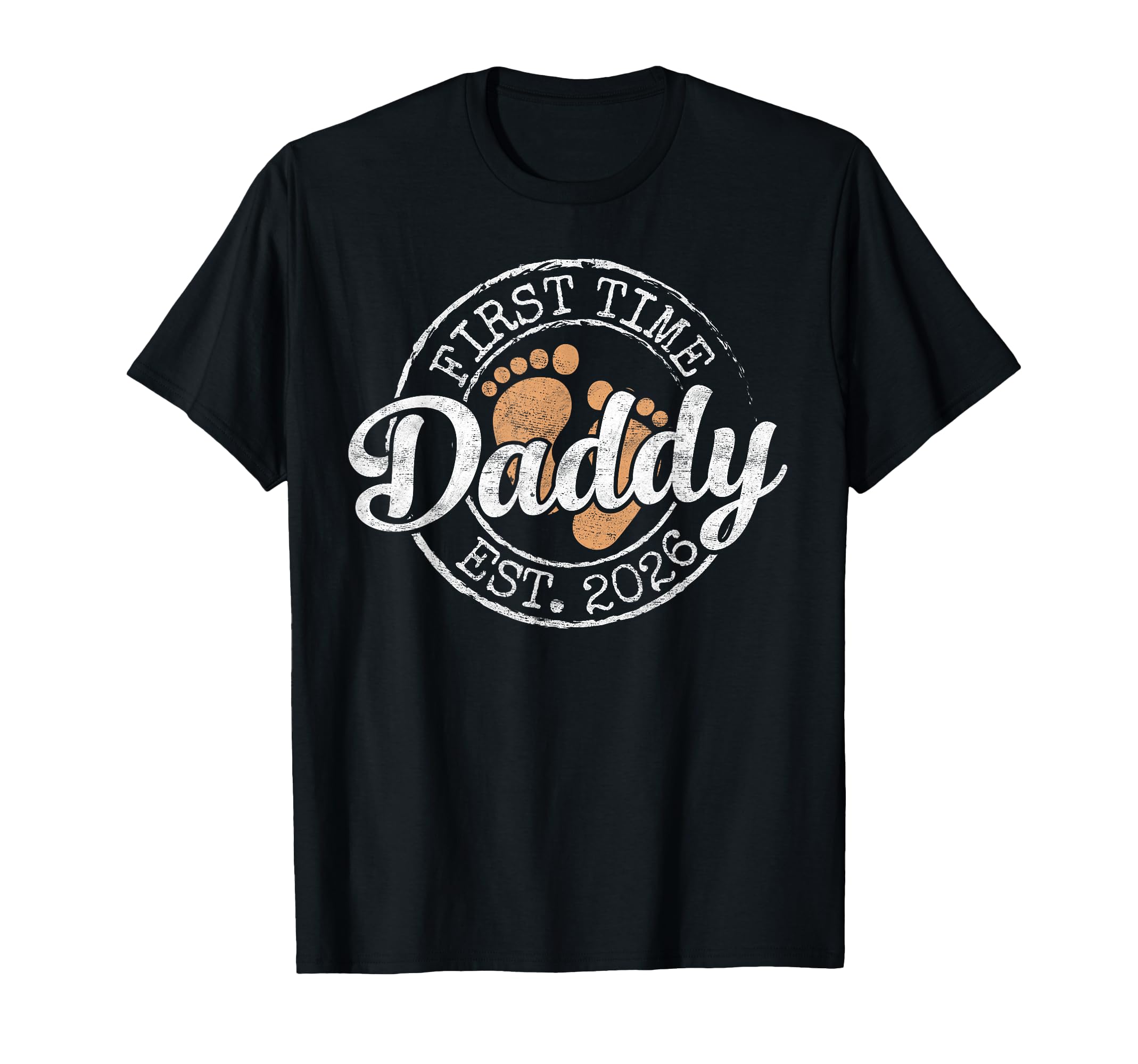 First Time Daddy Est 2026 Stamp Soon T-Shirt - Novelty Apparel Men Women - T-Shirt, Sweatshirt, Hoodie