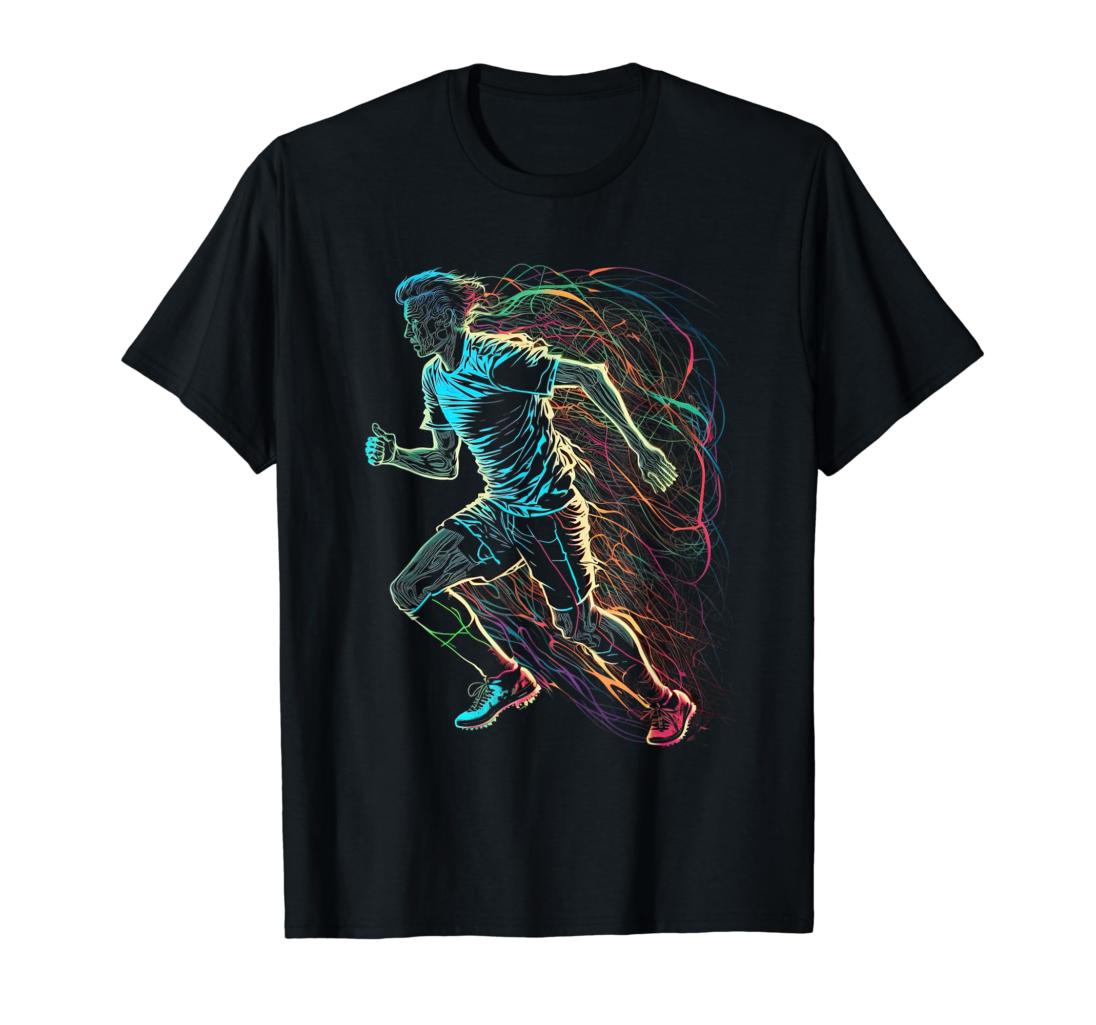 Electric Soccer Player Futbol Fan T-Shirt - Casual Everyday Wear Men Women - T-Shirt, Sweatshirt, Hoodie