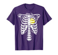 Softball Heart Skeleton Rib Cage T-Shirt - Minimalist Print Unisex - T-Shirt, Sweatshirt, Hoodie