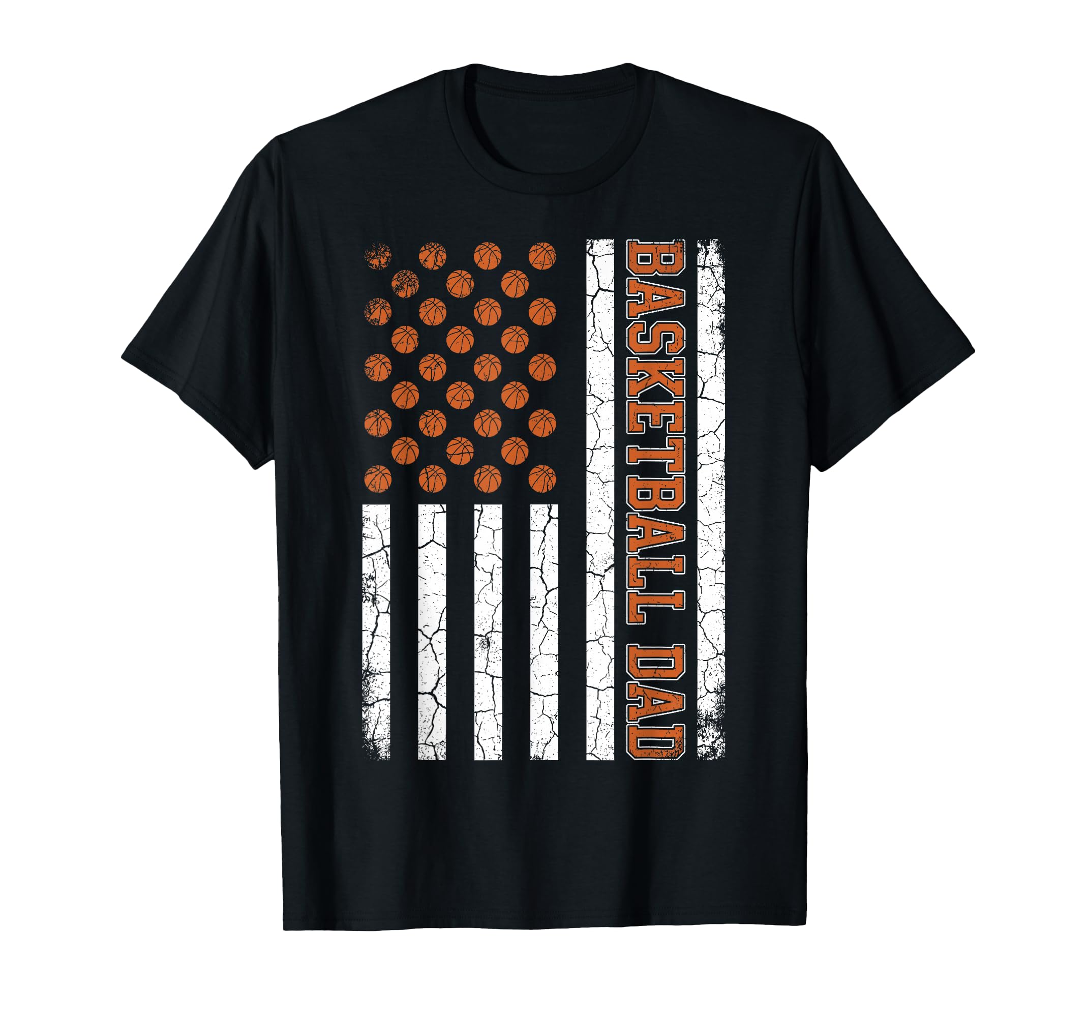 Usa Flag Sports Father Basketball Dad T-Shirt - Custom Art Print Men Women - T-Shirt, Sweatshirt, Hoodie