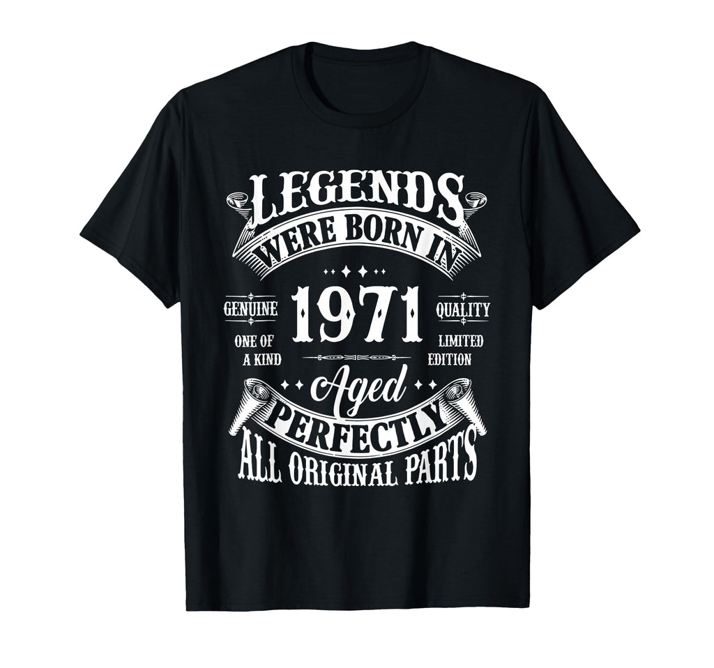 55Th Birthday Born 1971 55 Years Old T-Shirt - Aesthetic Graphic Men Women - T-Shirt, Sweatshirt, Hoodie