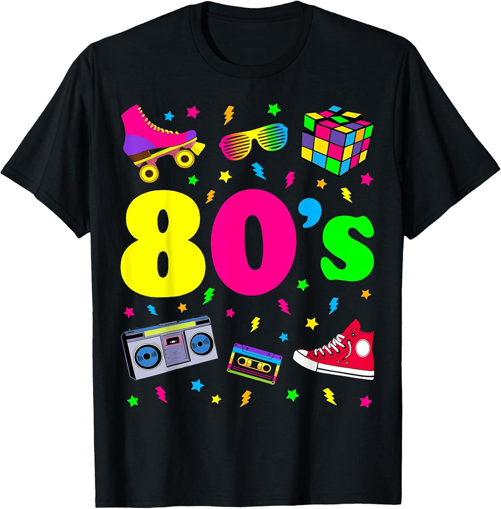 80s Themed Party Costume I Love The - Adult & Kids T-Shirts, Sweatshirts & Hoodies apparel design preview 1